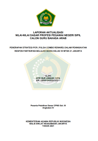 Image of PENERAPAN STRATEGI PCR ( PULSA COMBO REWARD) DALAM PENINGKATAN RESPON PARTISIPASI BELAJAR SISWA KELAS VII MTSN 21 JAKARTA
