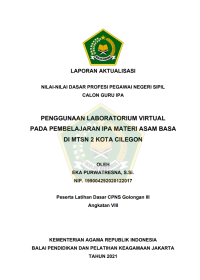 Image of PENGGUNAAN LABORATORIUM VIRTUAL PADA PEMBELAJARAN IPA MATERI ASAM BASA DI MTSN 2 KOTA CILEGON