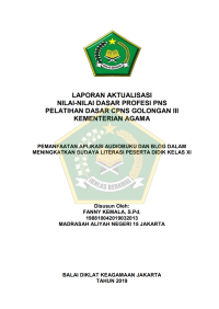 Image of PEMANFAATAN APLIKASI AUDIOBUKU DAN BLOG DALAM MENINGKATKAN BUDAYA LITERASI PESERTA DIDIK KELAS XI