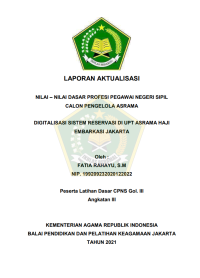 Image of DIGITALISASI SISTEM RESERVASI DI UPT ASRAMA HAJI EMBARKASI JAKARTA