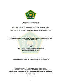 Image of OPTIMALISASI WEBSITE LPM DAN ANDAMUI SEBAGAI SISTEM INFORMASI SPMI