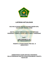 Image of DIGITAL LOCKER SEBAGAI WADAH PENYIMPANAN PERANGKAT PEMBELAJARAN GURU DI MAN 5 TANGERANG