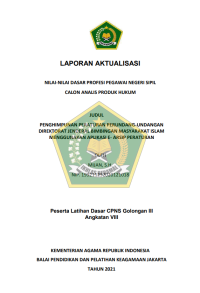Image of PENGHIMPUNAN PERATURAN PERUNDANG-UNDANGAN DIREKTORAT JENDERAL BIMBINGAN MASYARAKAT ISLAM MENGGUNAKAN APLIKASI E- ARSIP PERATURAN