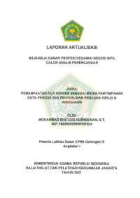 Image of PEMANFAATAN FILE SERVER SEBAGAI MEDIA PENYIMPANAN DATA PENDUKUNG PENYUSUNAN RENCANA KERJA & ANGGARAN
