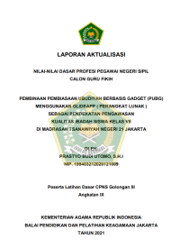 Image of PEMBINAAN PEMBIASAAN UBUDIYAH BERBASIS GADGET (PUBG) MENGGUNAKAN GLIDEAPP ( PERANGKAT LUNAK ) SEBAGAI PENDEKATAN PENGAWASAN KUALITAS IBADAH SISWA KELAS VII DI MADRASAH TSANAWIYAH NEGERI 21 JAKARTA