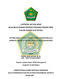Image of OPTIMALISASI LAYANAN PEMINJAMAN GEDUNG MELALUI WEBSITE ONLINE DI UIN SULTAN MAULANA HASANUDDIN BANTEN