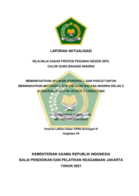 Image of MEMANFAATKAN APLIKASI WORDWALL DAN PADLET UNTUK MENINGKATKAN MOTIVASI SISWA BELAJAR BAHASA INGGRIS KELAS X DI MADRASAH ALIYAH NEGERI 3 TANGERANG