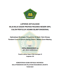 Image of Optimalisasi Bimbingan Penyuluhan Di Majlis Talim Dimasa Pandemi Covid-19 Secara Daring (Online ) Melalui Zoom Meeting