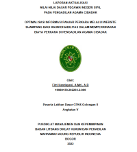 Image of OPTIMALISASI INFORMASI PANJAR PERKARA MELALUI WEBSITE SIJAMPANG BAGI KAUM DISABILITAS DALAM MEMPERKIRAKAN BIAYA PERKARA DI PENGADILAN AGAMA CIBADAK