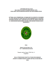 Image of OPTIMALISASI PEMBERIAN LAYANAN MUTASI BERUPA DOKUMEN TELAAH PRIORITAS DAN PERCEPATAN PENERBITAN SK KEPADA PEGAWAI NEGERI SIPIL DENGAN KATEGORI KELOMPOK RENTAN DI LINGKUNGAN MAHKAMAH AGUNG DAN BADAN PERADILAN DI BAWAHNYA