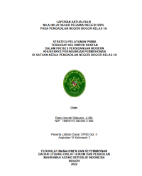 Image of STRATEGI PELAYANAN PRIMA TERHADAP KELOMPOK RENTAN DALAM PROSES PERSIDANGAN MODERN KHUSUSNYA PERSIDANGAN PERMOHONAN DI SATUAN KERJA PENGADILAN NEGERI BOGOR KELAS 1A