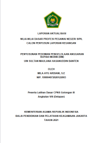 Image of PENYUSUNAN PEDOMAN PENGELOLAAN ANGGARAN RUPIAH MURNI (RM) UIN SULTAN MAULANA HASANUDDIN BANTEN