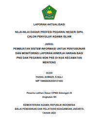 Image of PEMBUATAN SISTEM INFORMASI UNTUK PENYUSUNAN DAN MONITORING LAPORAN KINERJA HARIAN BAGI PNS DAN PEGAWAI NON PNS DI KUA KECAMATAN MENTENG