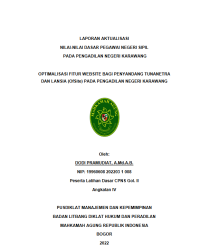 Image of OPTIMALISASI FITUR WEBSITE BAGI PENYANDANG TUNANETRA DAN LANSIA (OfSite) PADA PENGADILAN NEGERI KARAWANG