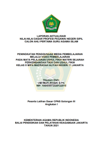 Image of PENINGKATAN PENGGUNAAN MEDIA PEMBELAJARAN MELALUI VIDEO PEMBELAJARAN PADA MATA PELAJARAN USHUL FIKIH MATERI SEJARAH PERKEMBANGAN FIKIH DAN USHUL FIKIH KELAS X MIPA MADRASAH ALIYAH NEGERI 11 JAKARTA