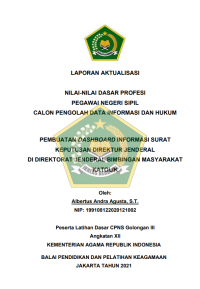 Image of PEMBUATAN DASHBOARD INFORMASI SURAT KEPUTUSAN DIREKTUR JENDERAL DI DIREKTORAT JENDERAL BIMBINGAN MASYARAKAT KATOLIK