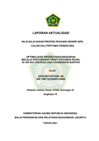 Image of OPTIMALISASI PROSES PENGANGGARAN MELALUI PENYUSUNAN DRAFT PEDOMAN RKAKL DI UIN SULTAN MAULANA HASANUDDIN BANTEN