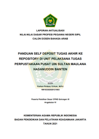 PANDUAN SELF DEPOSIT TUGAS AKHIR KE REPOSITORY DI UNIT PELAKSANA TUGAS PERPUSTAKAAN PUSAT UIN SULTAN MAULANA HASANUDDIN BANTEN