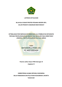 OPTIMALISASI PENYAMPAIAN INFORMASI MELALUI PEMBUATAN INFOGRAFIS TENTANG PENYELENGGARAAN IBADAH HAJI REGULER PADA DIREKTORAT JENDERAL PENYELENGGARAAN HAJI DAN UMRAH