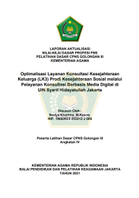 Image of Optimalisasi Layanan Konsultasi Kesejahteraan Keluarga (LK3) Prodi Kesejahteraan Sosial melalui Pelayanan Konsultasi Berbasis Media Digital di UIN Syarif Hidayatullah Jakarta