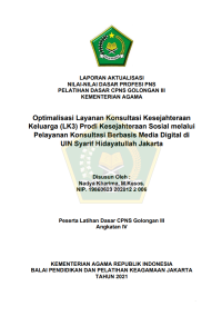 Optimalisasi Layanan Konsultasi Kesejahteraan Keluarga (LK3) Prodi Kesejahteraan Sosial melalui Pelayanan Konsultasi Berbasis Media Digital di UIN Syarif Hidayatullah Jakarta