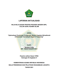 Image of Optimalisasi Pembinaan Keagamaan Melalui Kegiatan Muhadharah di Madrasah Tsanawiyah Negeri 5 Tangerang