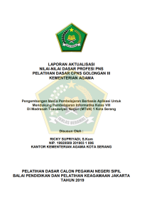 Image of Pengembangan Media Pembelajaran Berbasis Aplikasi Untuk Mendukung Pembelajaran Informatika Kelas VIII Di Madrasah Tsanawiyah Negeri (MTsN) 1 Kota Serang