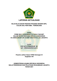 FORM SELF ASSESMENT DI FAKULTAS/UNIT DALAM REVISI RENCANA KERJA & ANGGARAN DI LINGKUNGAN UIN SYARIF HIDAYATULLAH JAKARTA