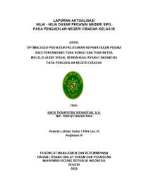 OPTIMALISASI REKAP DAFTAR SURAT MASUK DAN SURAT KELUAR SECARA DIGITAL PADA KANTOR KEMENTERIAN AGAMA KABUPATEN SINTANG