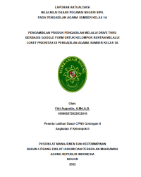 PENGAMBILAN PRODUK PENGADILAN MELALUI DRIVE THRU BERBASIS GOOGLE FORM UNTUK KELOMPOK RENTAN MELALUI LOKET PRIORITAS DI PENGADILAN AGAMA SUMBER KELAS 1A