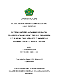 PEMBUATAN AKUN MEDIA SOSIAL SEBAGAI SARANA INFORMASI ONLINE PADA KANTOR URUSAN AGAMA KECAMATAN DUREN SAWIT