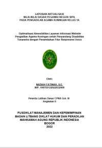 OPTIMALISASI PENGAMANAN DOKUMEN TANAH WAKAF MELALUI DIGITALISASI ARSIP AKTA IKRAR WAKAF PADA KANTOR URUSAN AGAMA KECAMATAN SUMUR KABUPATEN PANDEGLANG