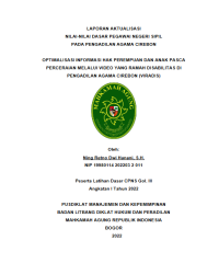 INVENTARISASI PERBEDAAN TERJEMAHAN AL-QUR’AN KEMENTERIAN AGAMA VERSI 2002 DAN 2019 SEBAGAI ACUAN PENTASHIHAN DI LAJNAH PENTASHIHAN MUSHAF AL-QUR’AN