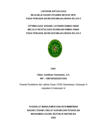 OPTIMALISASI SARANA LAYANAN RAMAH ANAK MELALUI REVITALISASI RUANGAN RAMAH ANAK PADA PENGADILAN NEGERI MAJALENGKA KELAS II