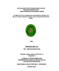 Image of OPTIMALISASI PELAYANAN BAGI PENYANDANG DISABILITAS MELALUI VIDEO BAHASA ISYARAT PADA PENGADILAN NEGERI CIAMIS