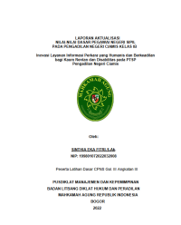 Inovasi Layanan Informasi Perkara yang Humanis dan Berkeadilan bagi Kaum Rentan dan Disabilitas pada PTSP Pengadilan Negeri Ciamis