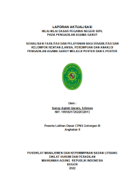 SOSIALISASI FASILITAS DAN PELAYANAN BAGI DISABILITAS DAN KELOMPOK RENTAN (LANSIA, PEREMPUAN DAN ANAK) DI PENGADILAN AGAMA GARUT MELALUI POSTER DAN E-POSTER