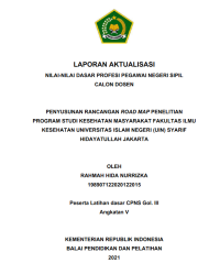 PENYUSUNAN RANCANGAN ROAD MAP PENELITIAN PROGRAM STUDI KESEHATAN MASYARAKAT FAKULTAS ILMU KESEHATAN UNIVERSITAS ISLAM NEGERI (UIN) SYARIF HIDAYATULLAH JAKARTA