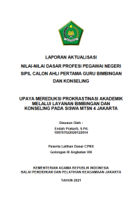 UPAYA MEREDUKSI PROKRASTINASI AKADEMIK MELALUI LAYANAN BIMBINGAN DAN KONSELING PADA SISWA MTSN 4 JAKARTA