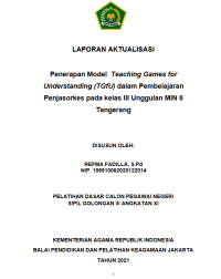 Image of Penerapan Model Teaching Games for Understanding (TGfU) dalam Pembelajaran Penjasorkes pada kelas III Unggulan MIN 6 Tangerang