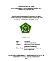 Standarisasi Penyelenggaraan Akreditasi dan Audit Lembaga Pengelola Zakat melalui Penyusunan SOP pada Direktorat Pemberdayaan Zakat dan Wakaf