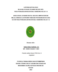 Image of AKSELERASI LAYANAN DIGITAL BAGI KELOMPOK RENTAN MELALUI MEDIA ELEKTRONIK PANDUAN PERSIDANGAN SECARA GO-VRI PADA PENGADILAN NEGERI BALE BANDUNG KELAS 1 A