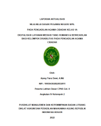 Image of PEMANFAATAN GOOGLE SITES SEBAGAI MEDIA SOSIALISASI DAN PENGAJUAN PROPOSAL BANTUAN KIP KULIAH DAN BEASISWA PPA PADA SUBDIT PENDIDIKAN TINGGI DIREKTORAT JENDERAL BIMBINGAN MASYARAKAT BUDDHA