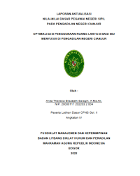 OPTIMALISASI PENGGUNAAN RUANG LAKTASI BAGI IBU MENYUSUI DI PENGADILAN NEGERI CIANJUR