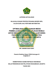 Image of OPTIMALISASI PENGGUNAAN MEDIA PEMBELAJARAN BERBASIS APLIKASI MOBILE UNTUK MENINGKATKAN MINAT BELAJAR SISWA PADA MATA PELAJARAN MATEMATIKA KELAS IX DI MTS NEGERI 1 JAKARTA