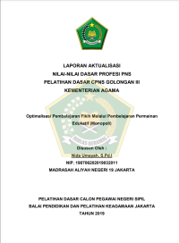 Image of Optimalisasi Pembelajaran Fikih Melalui Pembelajaran Permainan Edukatif (Monopoli)