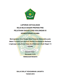 Image of Meningkatkan Hasil Belajar Mata Pelajaran Matematika pada Materi Transformasi Geometri Melalui Pembelajaran Berbasis Lingkungan pada Siswa Kelas XI di Madrasah Aliyah Negeri 13 Jakarta