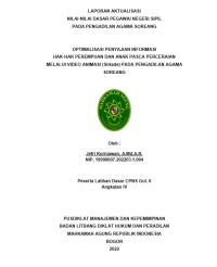 Image of DIGITALISASI ARSIP PENETAPAN ANGKA KREDIT (PAK) PRANATA HUMAS BERBASIS GOOGLE DRIVE PADA SUBBAGIAN TATA USAHA BIRO HUMAS DATA DAN INFORMASI SEKRETARIAT JENDERAL
